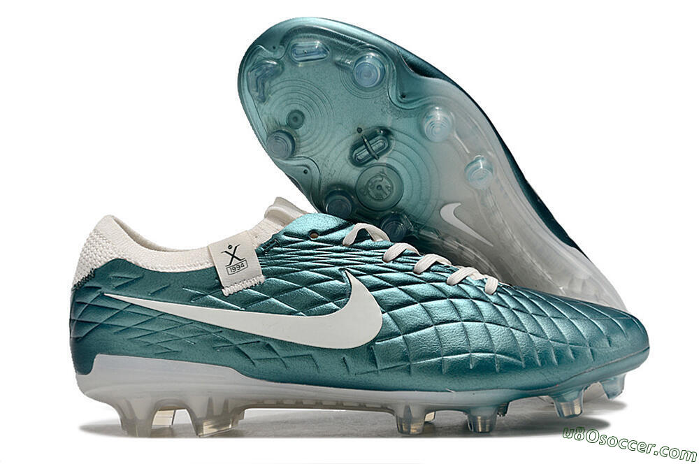 Nike Tiempo Legend 10 Elite FG Firm Ground Soccer Cleats - Jade/White 1