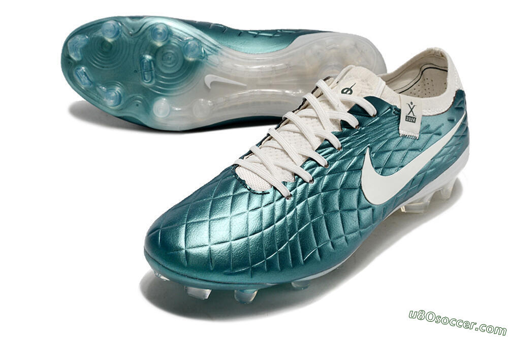 Nike Tiempo Legend 10 Elite FG Firm Ground Soccer Cleats - Jade/White 3