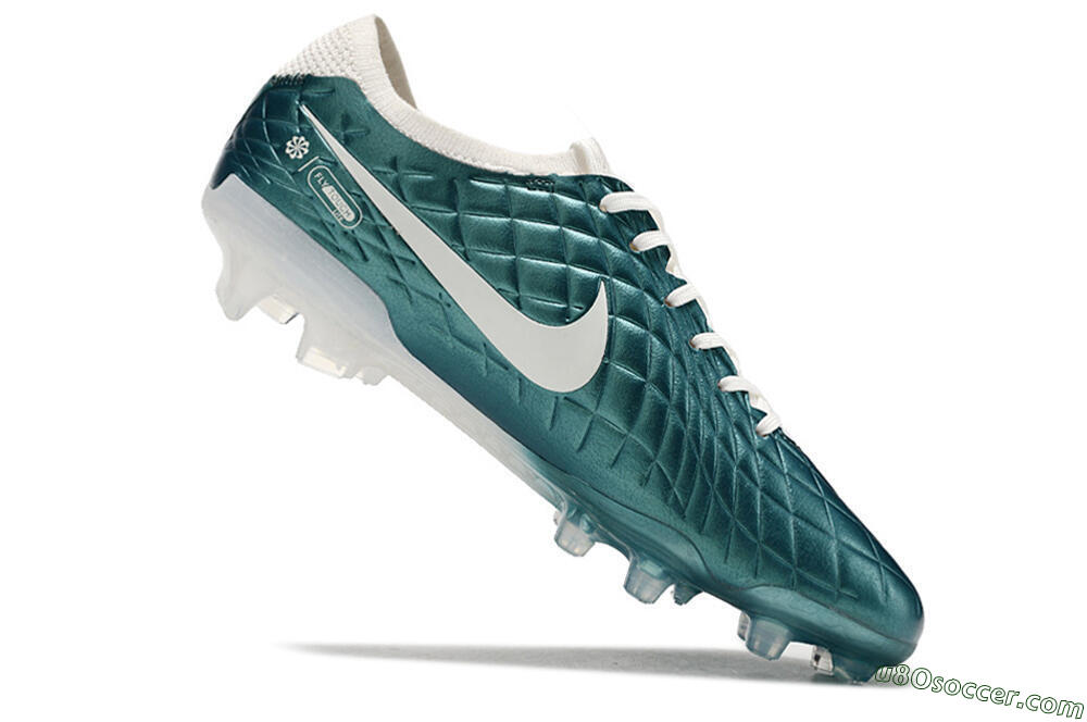 Nike Tiempo Legend 10 Elite FG Firm Ground Soccer Cleats - Jade/White 4