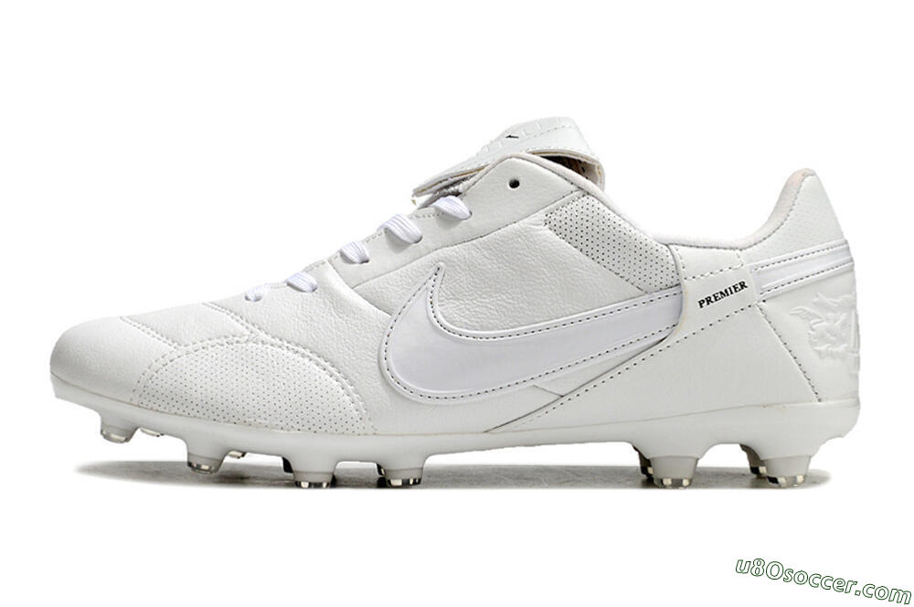 Nike Premier 3 FG Firm Ground Soccer Cleats - White/Black 2