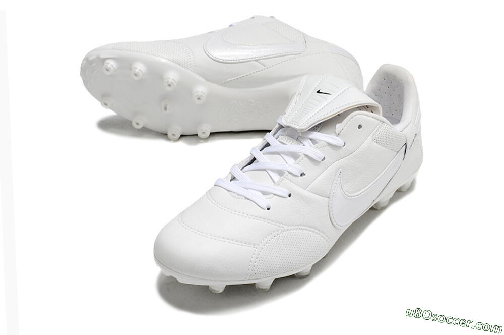 Nike Premier 3 FG Firm Ground Soccer Cleats - White/Black 3