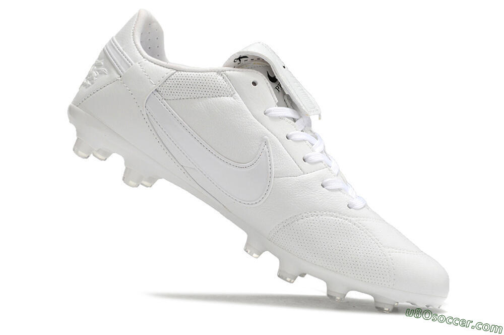 Nike Premier 3 FG Firm Ground Soccer Cleats - White/Black 4
