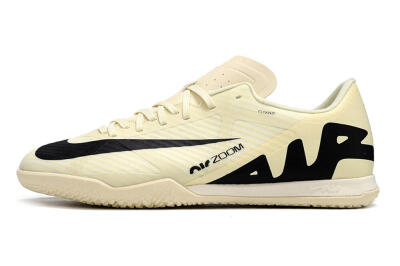 Beige & Black Indoor Soccer Shoes | IC Futsal Sneakers for