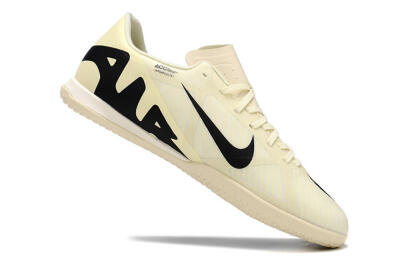 Nike Air Zoom Mercurial Vapor 15 Academy IC Indoor & Futsal Soccer Shoes - Beige/Black