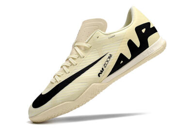 Nike Air Zoom Mercurial Vapor 15 Academy IC Indoor & Futsal Soccer Shoes - Beige/Black