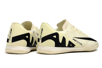 Nike Air Zoom Mercurial Vapor 15 Academy IC Indoor & Futsal Soccer Shoes - Beige/Black