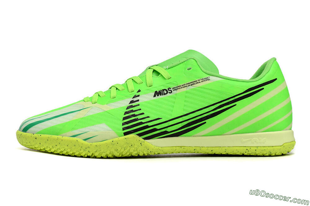 Nike Air Zoom Mercurial Vapor 15 Academy IC Indoor & Futsal Soccer Shoes - Green/Black/Yellow 2