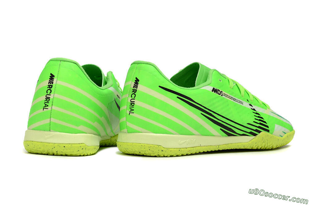 Nike Air Zoom Mercurial Vapor 15 Academy IC Indoor & Futsal Soccer Shoes - Green/Black/Yellow 6