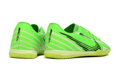 Nike Air Zoom Mercurial Vapor 15 Academy IC Indoor & Futsal Soccer Shoes - Green/Black/Yellow