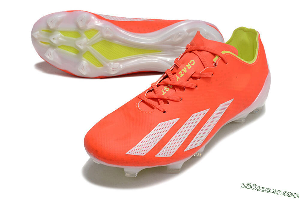 Adidas X Crazyfast.1 FG Firm Ground Soccer Cleats - Red/White/Yellow 3