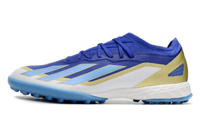 Adidas X 23 Crazyfast.1 TF Artificial Turf Soccer Shoes - Blue/Gold/White