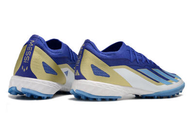 Adidas X 23 Crazyfast.1 TF Artificial Turf Soccer Shoes - Blue/Gold/White