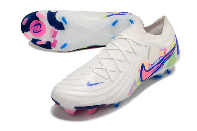 Nike Phantom Luna Elite FG Firm Ground Soccer Cleats - White/Rainbow