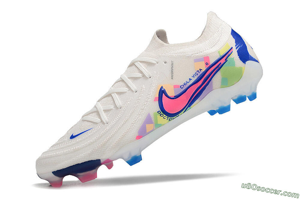 Nike Phantom Luna Elite FG Firm Ground Soccer Cleats - White/Rainbow 5