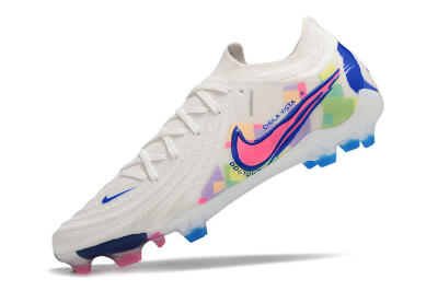 Nike Phantom Luna Elite FG Firm Ground Soccer Cleats - White/Rainbow