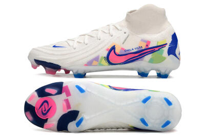 Nike Phantom Luna Elite FG Firm Ground Soccer Cleats - White/Rainbow