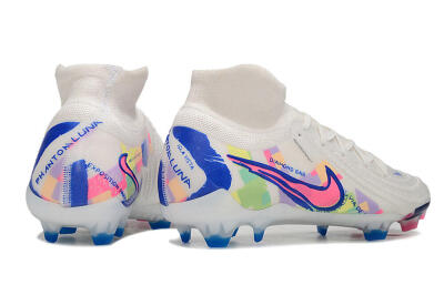 Nike Phantom Luna Elite FG Firm Ground Soccer Cleats - White/Rainbow