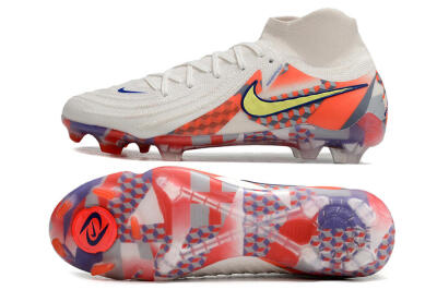 Nike Phantom Luna Elite NU FG Firm Ground Soccer Cleats - White/Red/Yellow/Blue