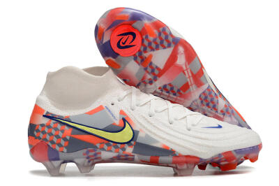 Nike Phantom Luna Elite NU FG Firm Ground Soccer Cleats - White/Red/Yellow/Blue