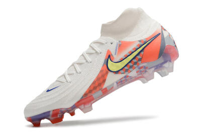 Nike Phantom Luna Elite NU FG Firm Ground Soccer Cleats - White/Red/Yellow/Blue
