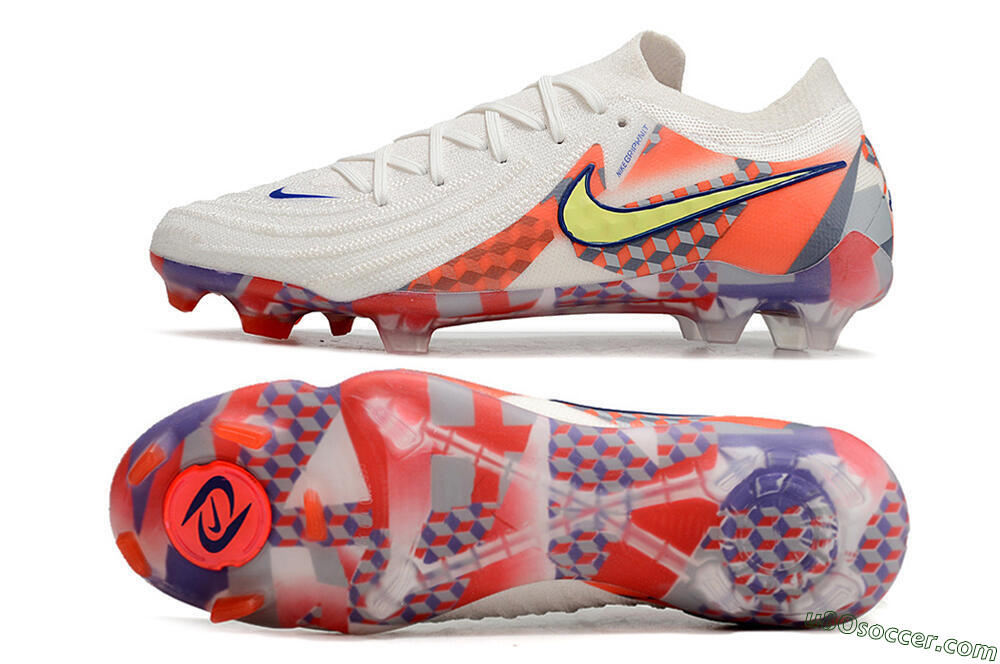 Nike Phantom Luna 2 Elite Olympics 2024 FG Firm Ground Soccer Cleats - White/Multicolor 0