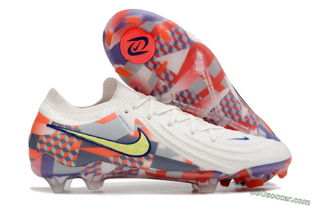 Nike Phantom Luna 2 Elite Olympics 2024 FG Firm Ground Soccer Cleats - White/Multicolor 1