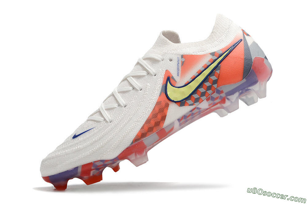 Nike Phantom Luna 2 Elite Olympics 2024 FG Firm Ground Soccer Cleats - White/Multicolor 5