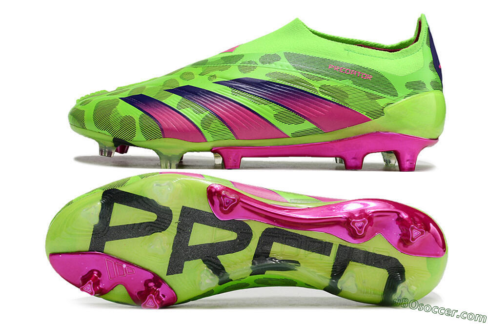 Adidas Predator Accuracy+ FG Firm Ground Soccer Cleats - Green/Purple/Yellow 0