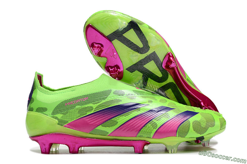 Adidas Predator Accuracy+ FG Firm Ground Soccer Cleats - Green/Purple/Yellow 1