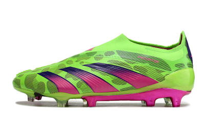 Adidas Predator Accuracy+ FG Firm Ground Soccer Cleats - Green/Purple/Yellow