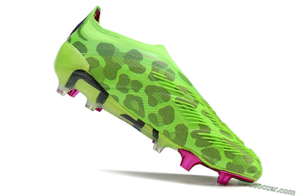 Adidas Predator Accuracy+ FG Firm Ground Soccer Cleats - Green/Purple/Yellow 4