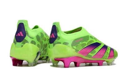 Adidas Predator Accuracy+ FG Firm Ground Soccer Cleats - Green/Purple/Yellow