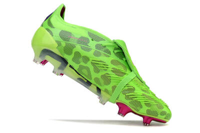 Adidas Predator Elite Foldover Tongue FG Firm Ground Soccer Cleats - Green/Pink/Purple/Yellow