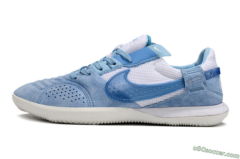 Nike Street Gato IC Indoor & Futsal Soccer Shoes - Blue/White 2