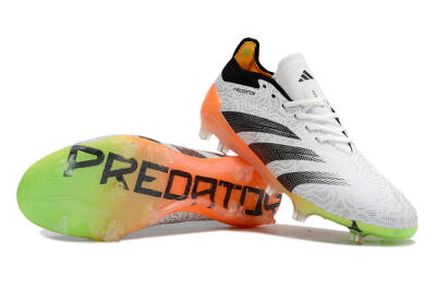 Adidas Predator Accuracy.1 FG Firm Ground Soccer Cleats - White/Black/Orange