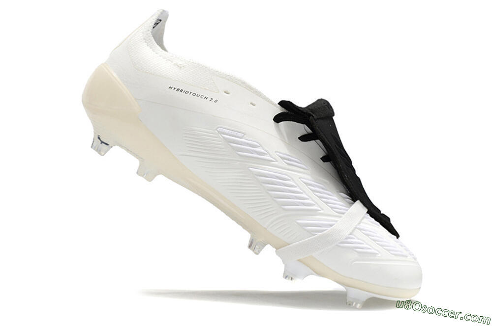 Adidas Predator Elite Foldover Tongue FG Firm Ground Soccer Cleats - Beige/Black/White 4