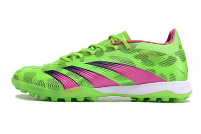 Adidas Predator Elite TF Artificial Turf Soccer Shoes - Green/Purple/Pink