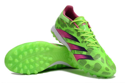 Adidas Predator Elite TF Artificial Turf Soccer Shoes - Green/Purple/Pink
