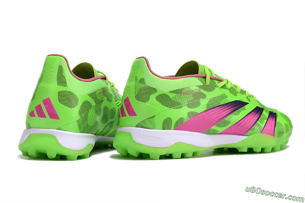 Adidas Predator Elite TF Artificial Turf Soccer Shoes - Green/Purple/Pink 6