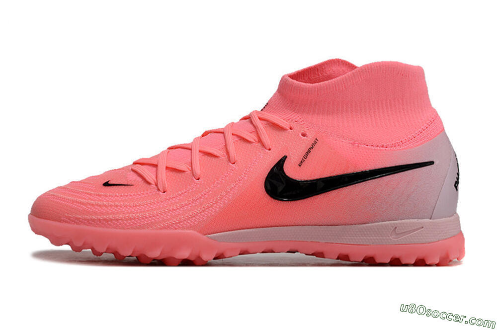 Nike Phantom Luna 2 Elite TF Artificial Turf Soccer Shoes - Pink/Black/White 2