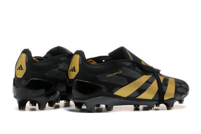Adidas Predator Elite Foldover Tongue FG Firm Ground Soccer Cleats - Black/Gold