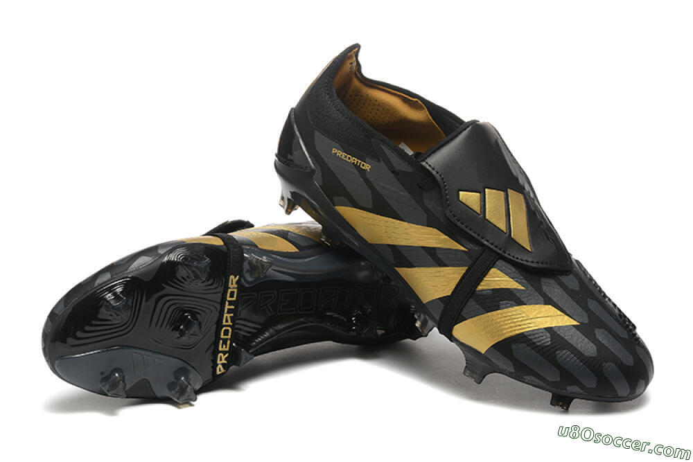 Adidas Predator Elite Foldover Tongue FG Firm Ground Soccer Cleats - Black/Gold 4