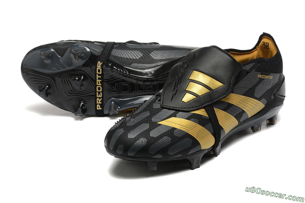 Adidas Predator Elite Foldover Tongue FG Firm Ground Soccer Cleats - Black/Gold 3