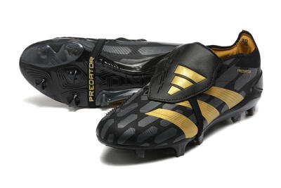 Adidas Predator Elite Foldover Tongue FG Firm Ground Soccer Cleats - Black/Gold
