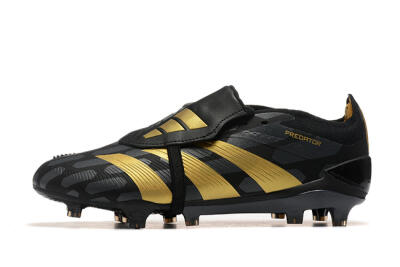 Adidas Predator Elite Foldover Tongue FG Firm Ground Soccer Cleats - Black/Gold