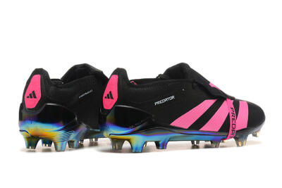 Adidas Predator Elite Foldover Tongue FG Firm Ground Soccer Cleats - Black/Pink