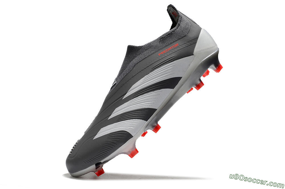 Adidas Predator Accuracy+ FG Firm Ground Soccer Cleats - Brown/Silver/Red 5