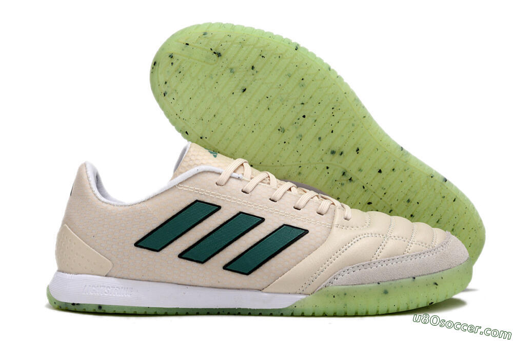 Adidas Top Sala FG Indoor & Futsal Soccer Shoes - Grey/Green 1