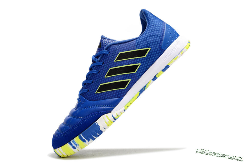 Adidas Top Sala FG Indoor & Futsal Soccer Shoes - Blue/Black/Yellow 4