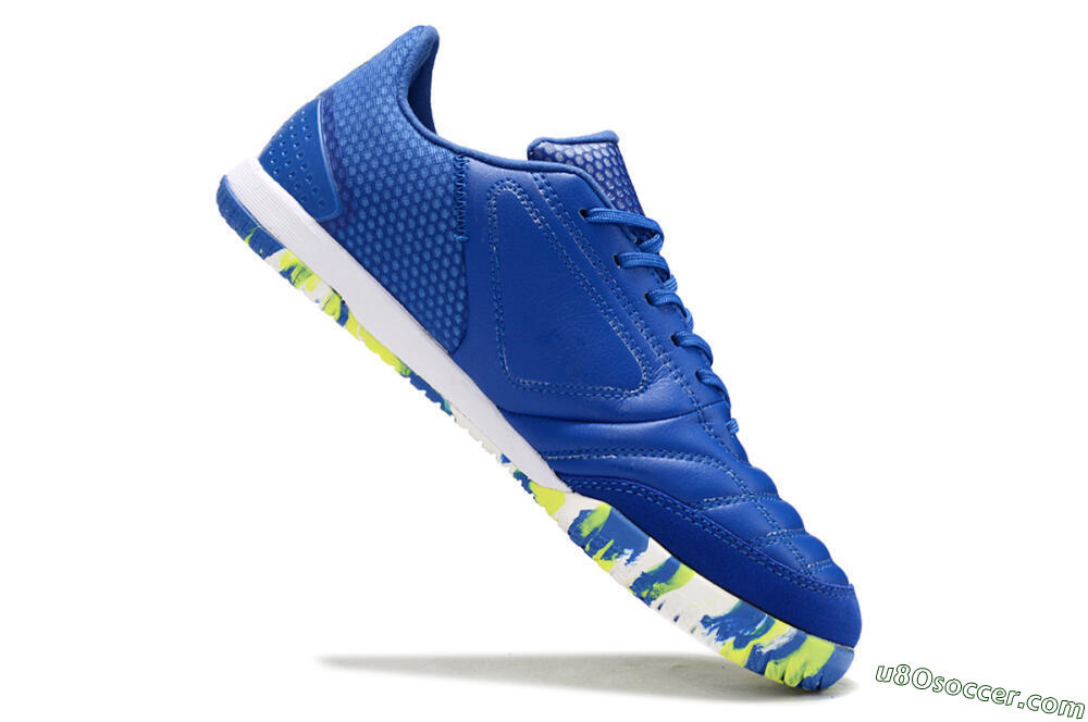 Adidas Top Sala FG Indoor & Futsal Soccer Shoes - Blue/Black/Yellow 5